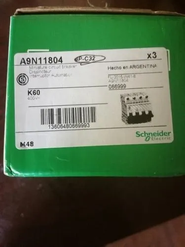 Termica Termomagnético Schneider 4x32a C60n Acti 9 A9n11804