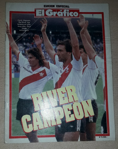Revista El Gráfico N°61 Mayo 1990 Ed. Especial River Campeón