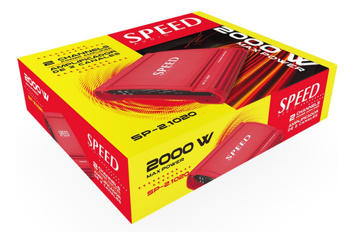 Amplificador Speed 2 Canales 2000 Watts