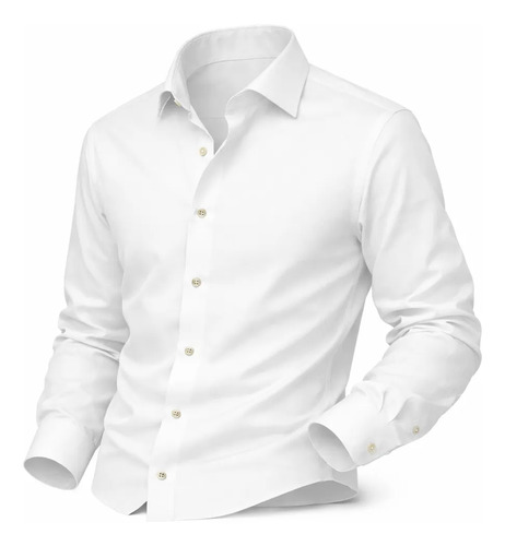Camisa Social Masculina Slim Premium Manga Longa/Curta