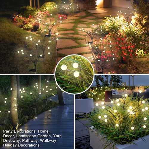 Luces Solares De Jardín Luz Solar Oscilante Mejorada, Bala