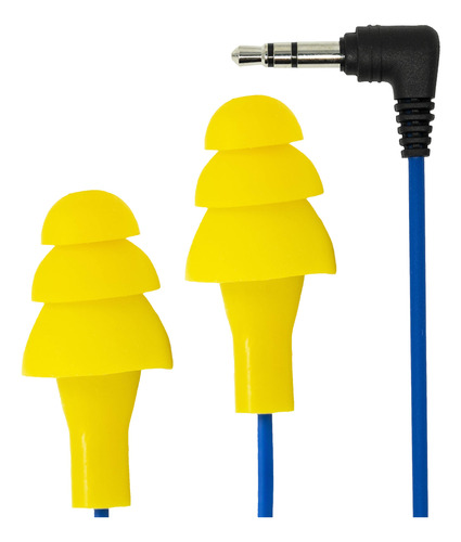 Audífonos Alámbricos Con Cable Plugfones Sb-002 Amarillo   