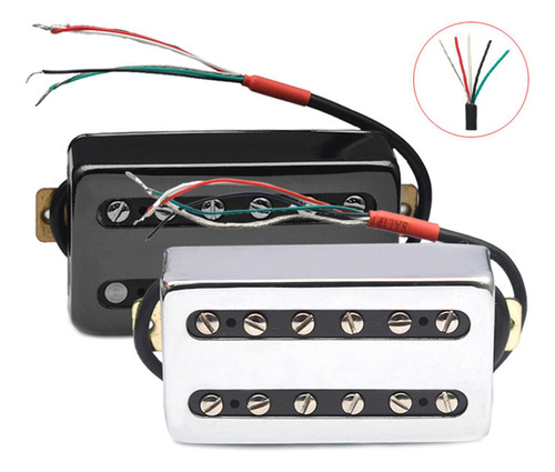 Pastilla De Puente De Doble Bobina 15k Para Guitarras Negro