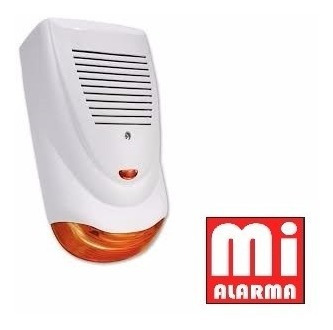 Sirena Exterior Para Alarma Mp1000 Alonso Con Bateria