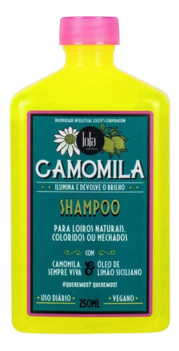 Shampoo Lola Cosmetics Camomila 250ml