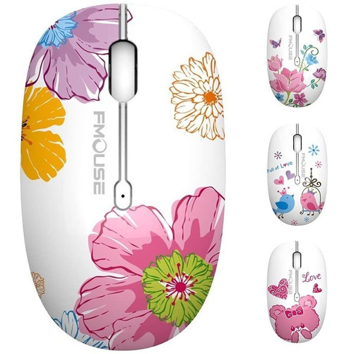 Mouse Inalambrico Tenmos M101 Flores