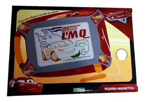 Pizarra Didactica Magnetica Cars Ditoys Rayo Mcqueen