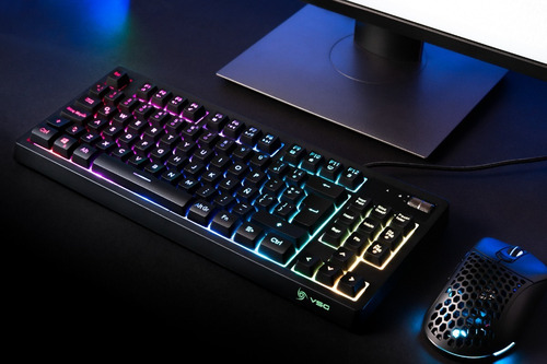 Imagen 4 de 6 de Teclado Gamer Vsg Pulsar Tkl, Negro Con Luz Rgb