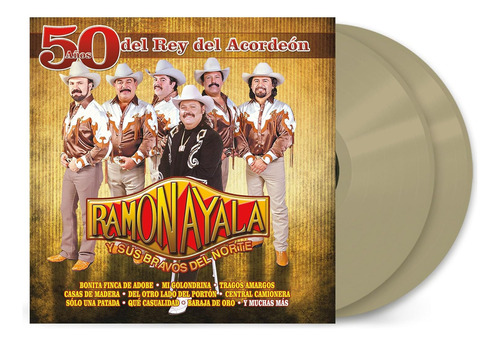 Ramon Ayala Y Sus Bravos 50 Años Rey Del Acordeon 2 Lp Vinyl Versión del álbum Estándar