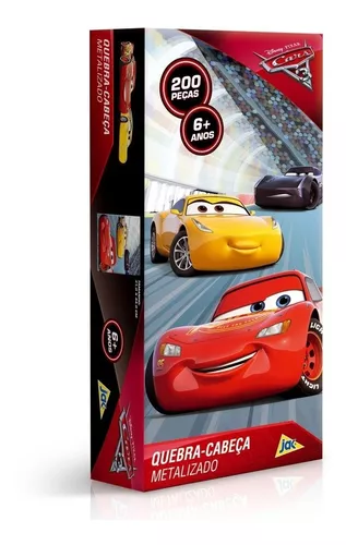 Quebra-Cabeça Carros 2 Super 3D 24 Peças - Yellow - Quebra-Cabeça