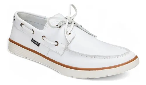 Dockside Masculino Couro Legítimo Casual Confortável