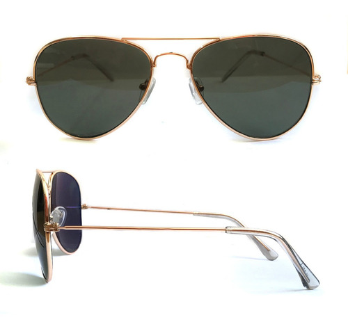 Imagen 2 de 10 de Kevingston Lentes Sol Anteojos Metal Unisex Kvn Aviador