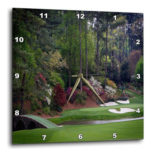 Campo De Golf Augustas Amen Corner  Golfers On Bridge  ...