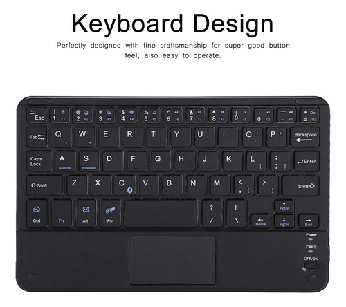 Teclado Bluetooth Inalámbrico Universal+funda Para Teclado
