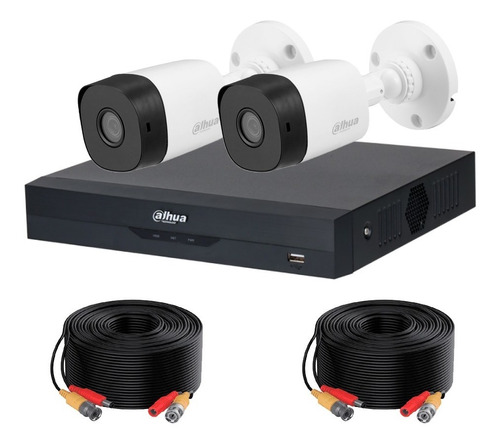Kit Videovigilancia Dvr 8ch 5mp, 2 Cám 5mp + 2 Cables 20m
