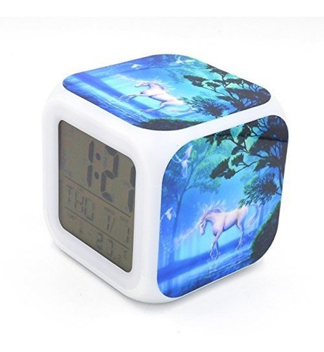 Reloj Despertador Led Con Luz De Unicornio Boyan Para