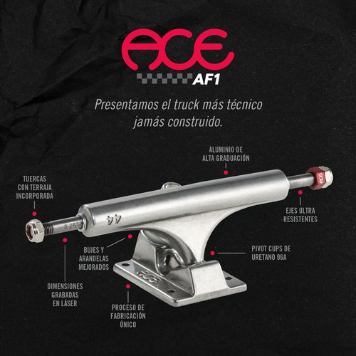 Imagen 2 de 3 de Trucks De Skate F1-55 Satin Lime (set X 2u.)