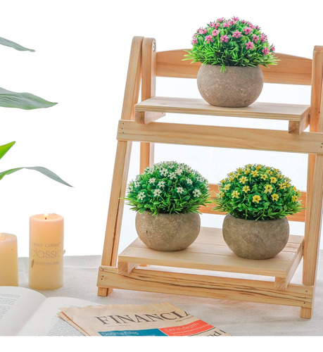 Mini Planta Decorativa Artificial Plástico Interior