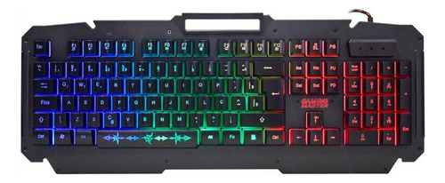 Teclado Gamer Semi Mecânico Iluminação Rgb Anti Ghosting 