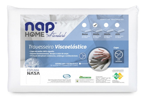 Travesseiro Super Nasa - Altura 12cm - Nap Home