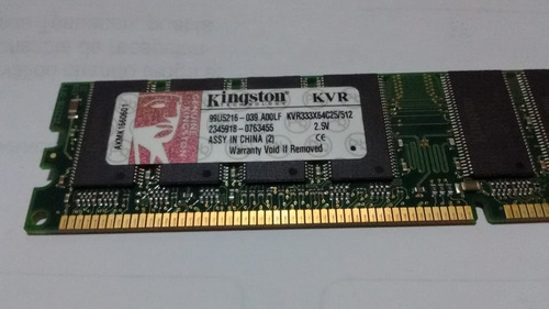 Memoria Kingston Kvr333x64c25/ 512 Mb (Usado)