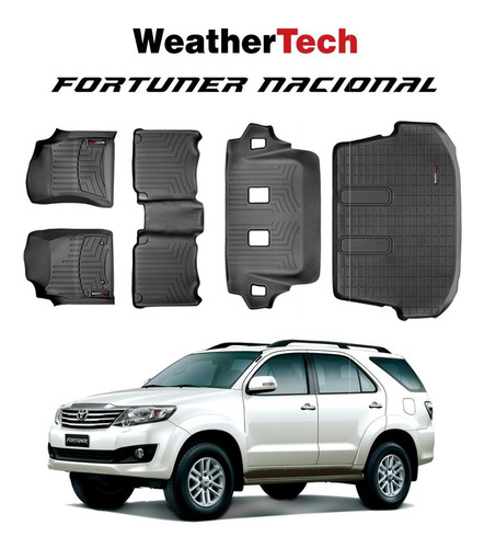 Weathertech Fortuner Nacional Beige - Negras