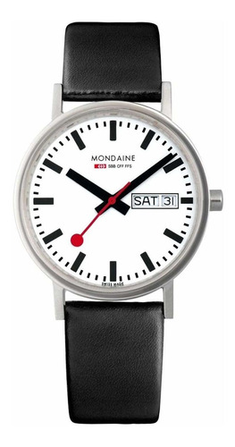 Mondaine Mens A6673031411sbb Classic Gents Daydate Reloj De