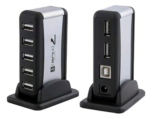 Hub Usb 2.0 Adaptador 7 Portas Pc Notebook 480 Mbps Extensão
