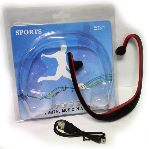 Imagen 3 de 5 de Audífono Mp3 Sport Con Puerto Micro Sd