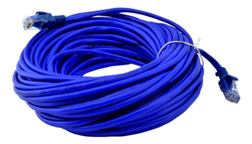 Cable De Red 20 Mts Rj-45 Categoria Utp 6e 4 Pares 24 Awg 