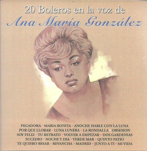 20 Boleros En La Voz De Ana María González | Cd Música Nuevo