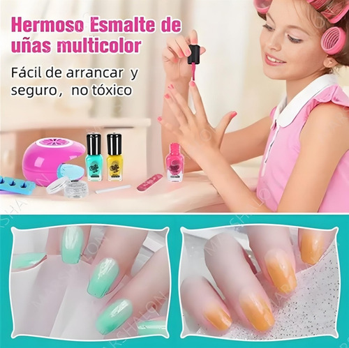 Kit De Maquillaje Belleza De Uñas Regalo Juguetes Para Niñas