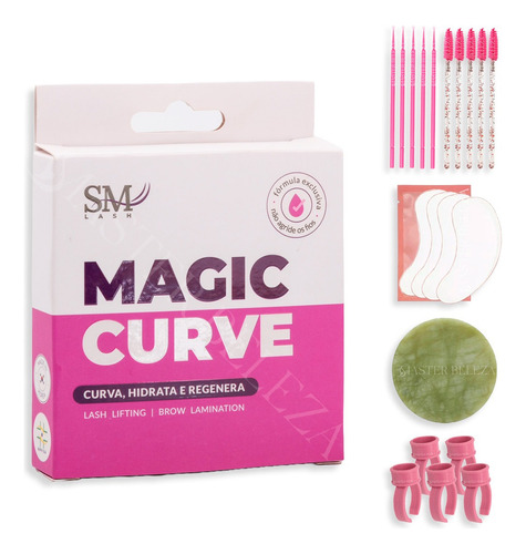 Kit Magic Curve Sm Lash Para Lash Lifting E Brow Lamination Cor Transparente