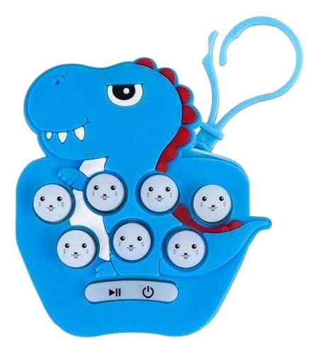 Mini Juego Pop It Quick Push Electrónico Caricaturas Consola Color Dinosaurio
