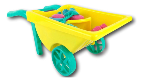 Juguete Carreta Para Playa De 9 Pcs Para Arena Con Moldes