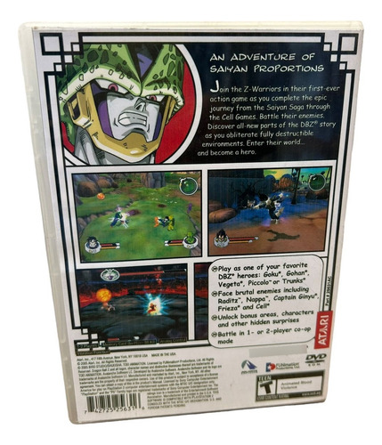 Jogo Dragon Ball Z Sagas Play 2 Com Capa E Poster Ps2