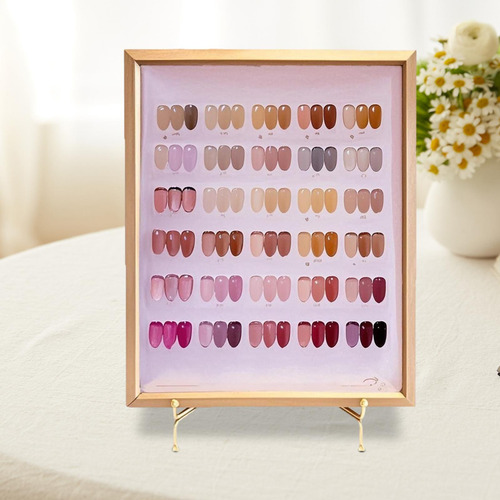 Soporte De La Paleta De Colores Plegable Manicura Muestra M