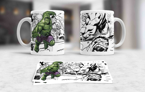 Caneca Super Heróis  Marvel - Hulk