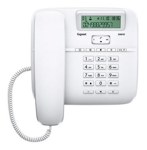 Teléfono Gigaset DA610 fijo - color blanco