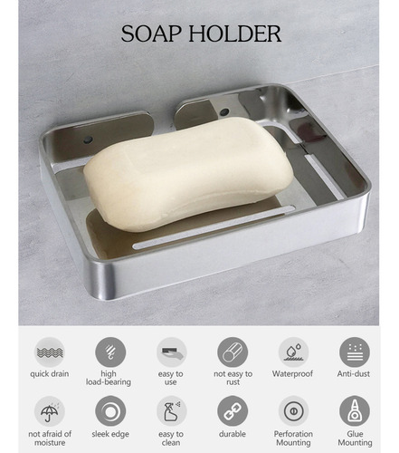 Soporte De Drenaje Para Jabonera De Acero Inoxidable Para Ja