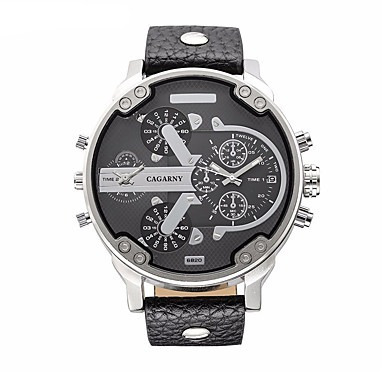 Relógio Pulseira De Couro Militar