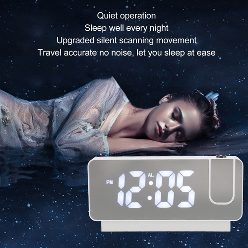 Reloj Despertador Multifunción De Digital Led Con Proyeccion