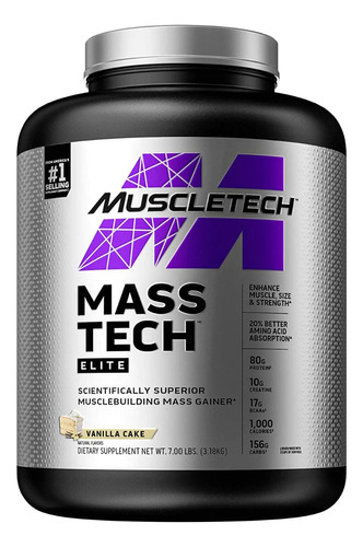 Proteina Mass Tech Elite Muscletech 7 Lbs Todos Los Sabores