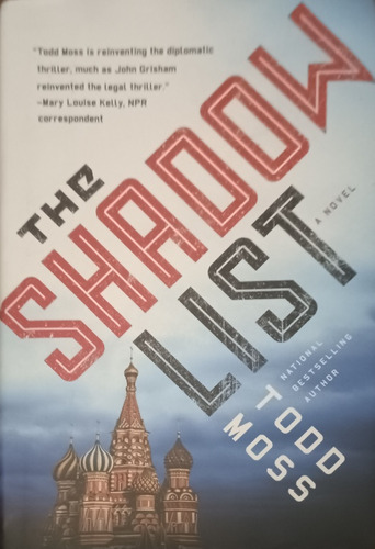 The Shadow List Todd Moss Pasta Dura Libro Novela En Inglés 