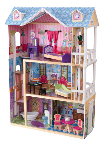 Mi Casa De Muñecas Con Muebles, De Kidkraft Color Multicolor