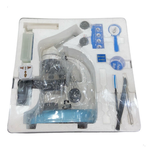 Microscópio E Kit Laboratório Ampliação De 40x A 640x Opton TIM-600