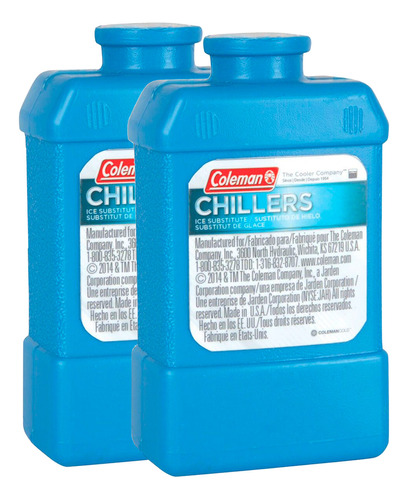 Hielo Artificial Coleman Chiller Chico Refrigerante Pack X2