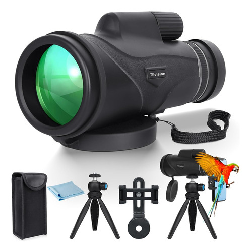 Telescopio Monocular Con Adaptador De Celular Y Trípode