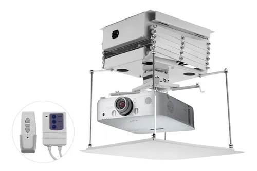 Soporte universal motorizado para proyector medida de 150 mts soporta 20 kg botonera y crinalambrico - Null