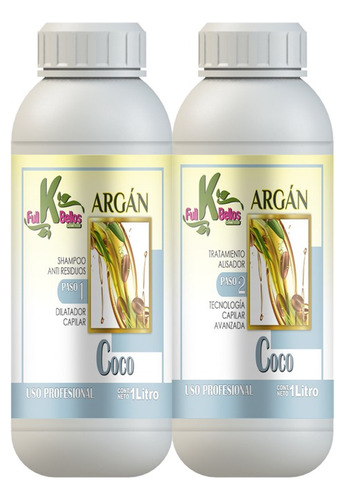 Argan Coco Kit 2 Pasos Litro - L a $36000